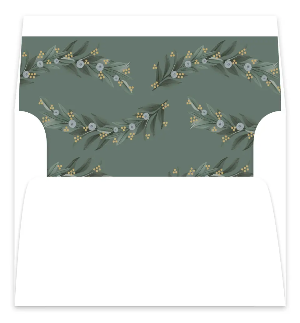 This is a  7.125" x 7" Envelope Liners (ELC) called Majestic Love printed in full color