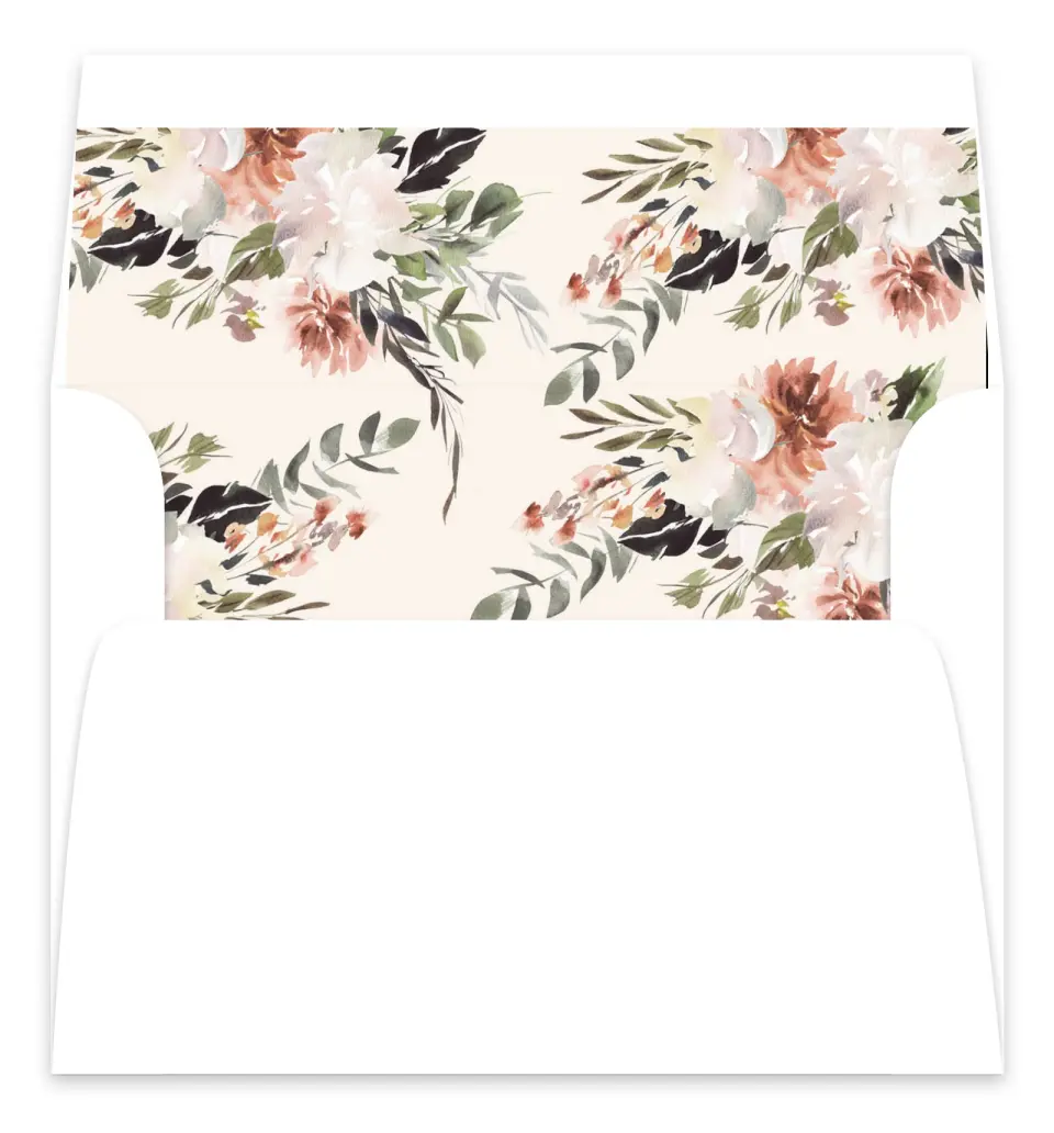 This is a  7.125" x 7" Envelope Liners (ELC) called Natural Love printed in full color