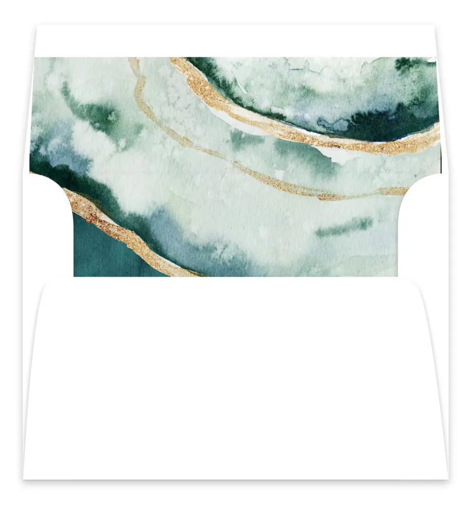 This is a  7.125" x 7" Envelope Liners (ELC) called Rich Structure printed in full color