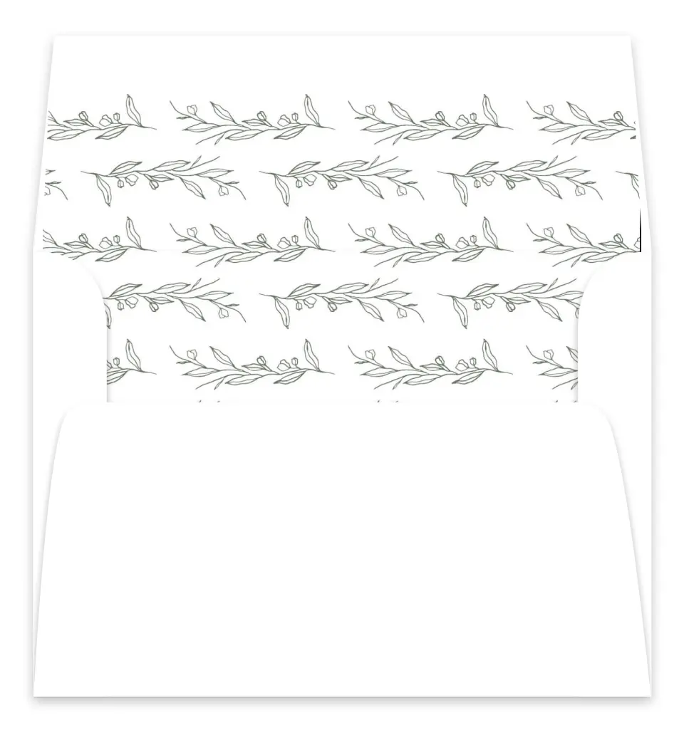 This is a  7.125" x 7" Envelope Liners (ELC) called Sweet & Neat printed in full color