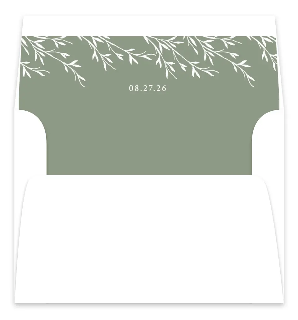 This is a  7.125" x 7" Envelope Liners (ELC) called Bright Greens printed in full color