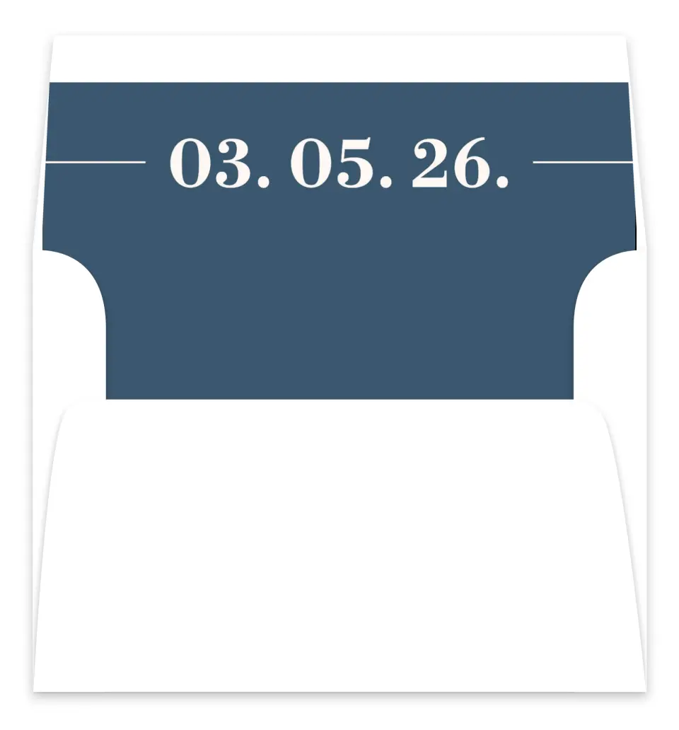 This is a  7.125" x 7" Envelope Liners (ELC) called For Eternity printed in full color