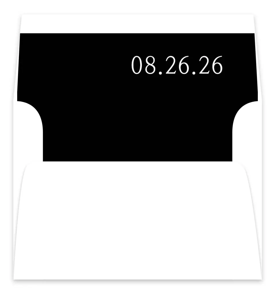 This is a  7.125" x 7" Envelope Liners (ELC) called Bold Composition printed in full color