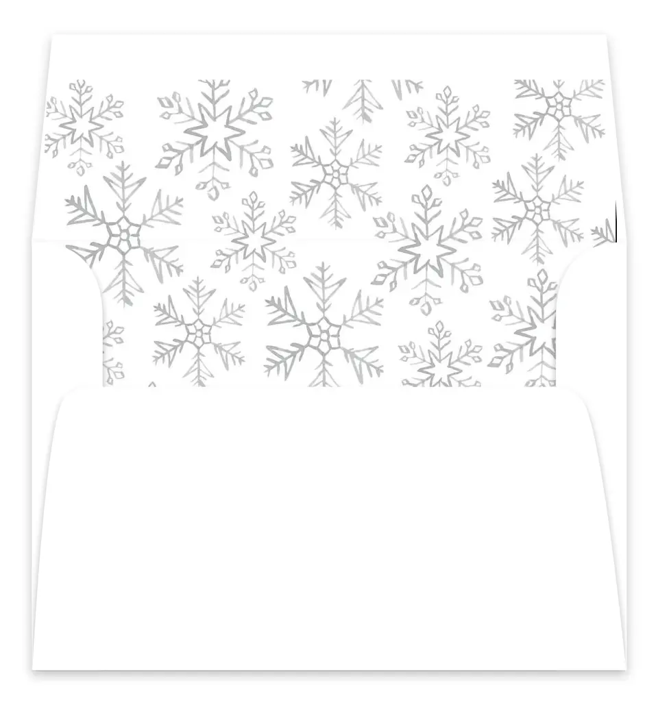This is a Envelope Liners for 5 x 7 Card Envelope Liner called Holiday Design printed in full color