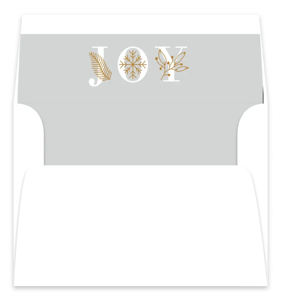 This is a Envelope Liners for 5 x 7 Card Envelope Liner called Holiday Design printed in full color