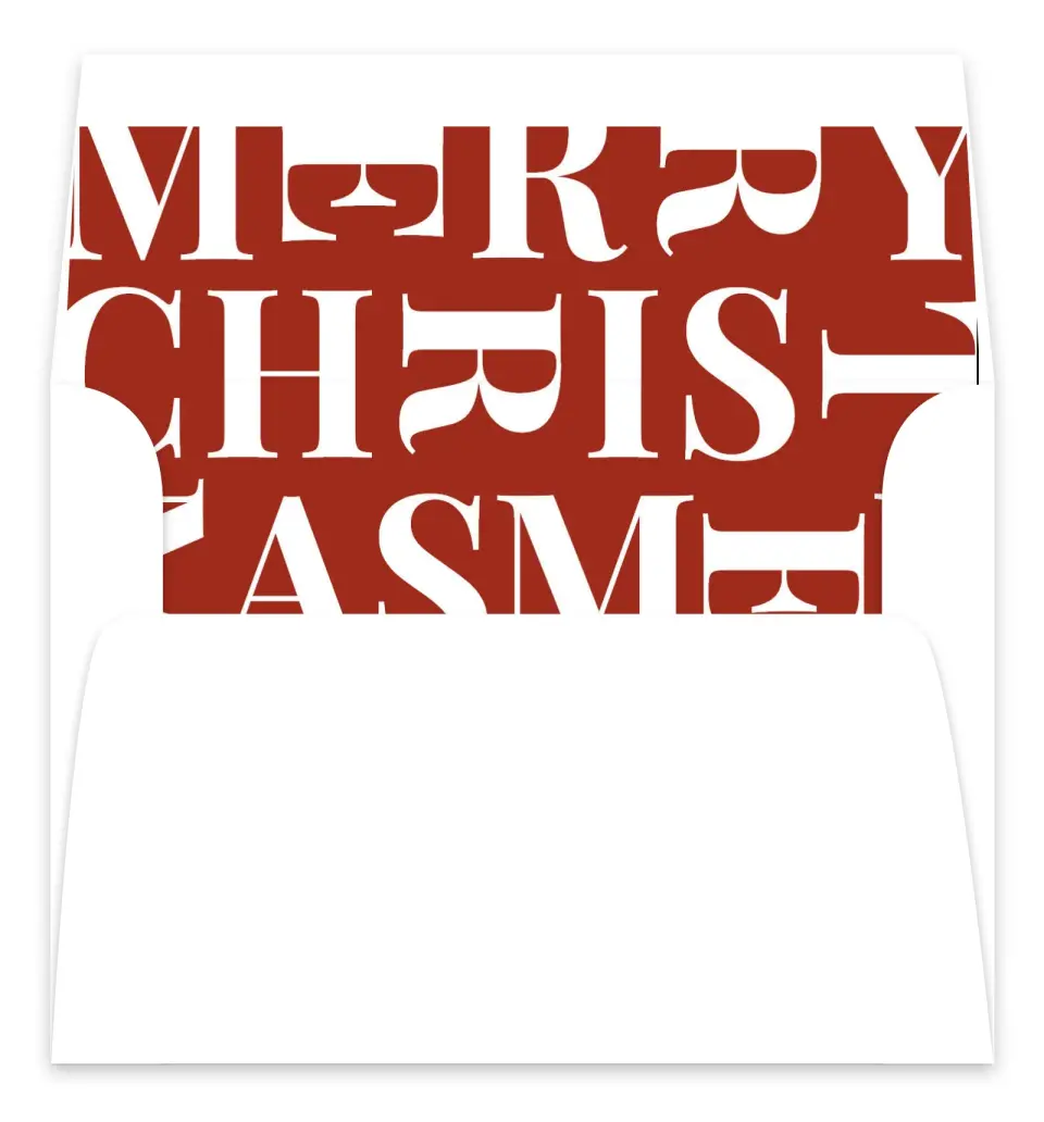This is a Envelope Liners for 5 x 7 Card Envelope Liner called Holiday Design printed in full color