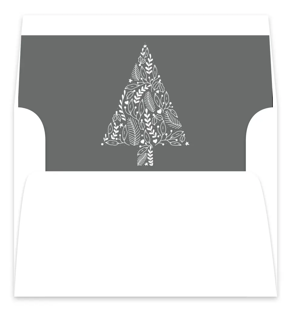 This is a Envelope Liners for 5 x 7 Card Envelope Liner called Holiday Design printed in full color