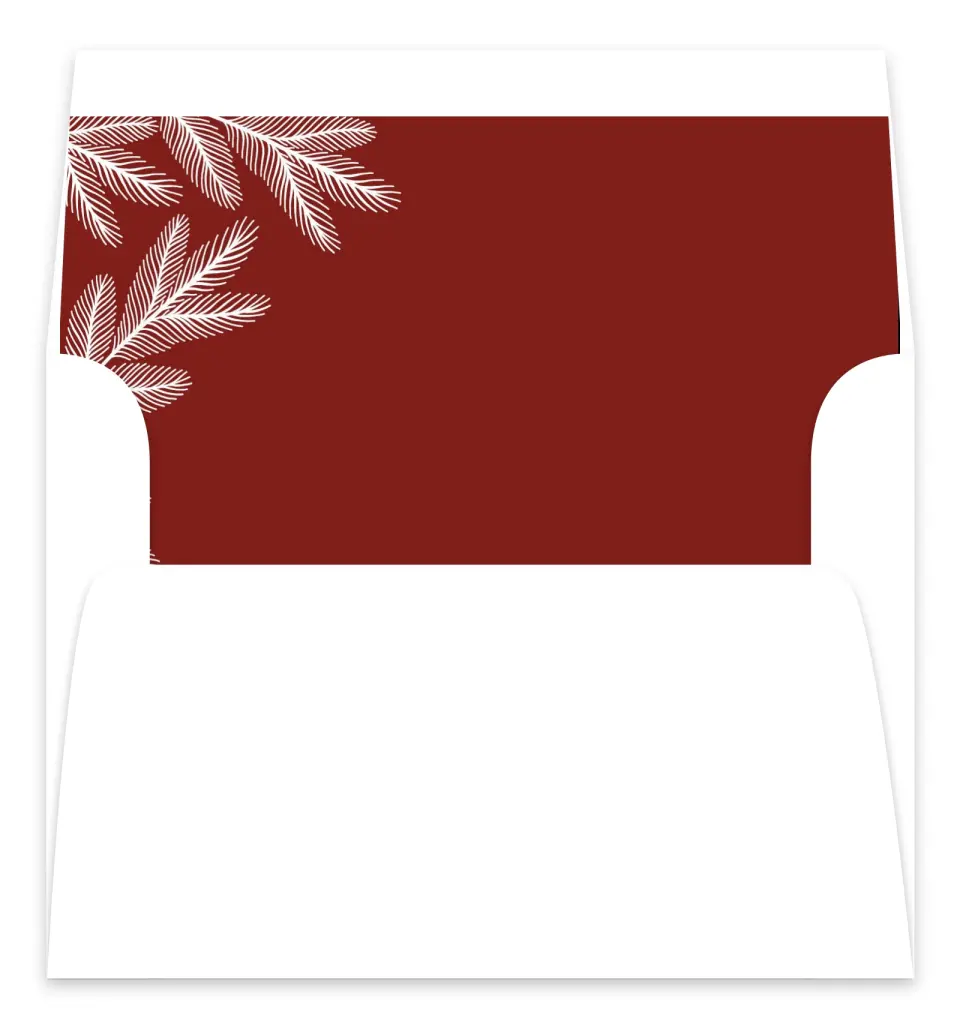 This is a Envelope Liners for 5 x 7 Card Envelope Liner called Holiday Design printed in full color