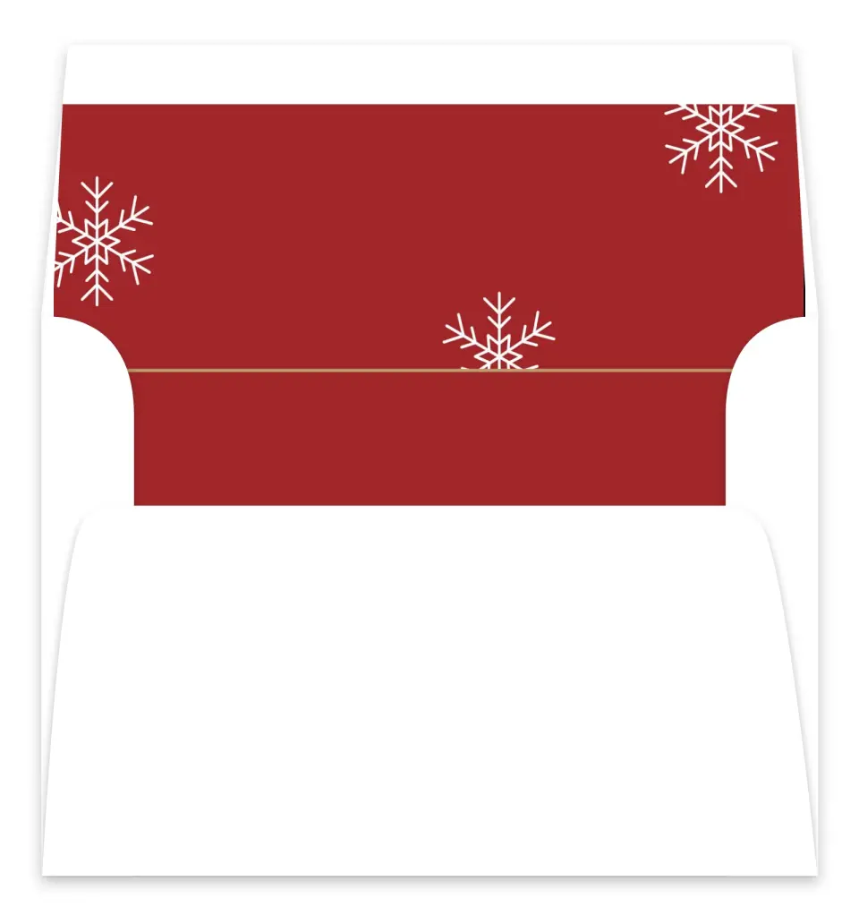 This is a Envelope Liners for 5 x 7 Card Envelope Liner called Holiday Design printed in full color