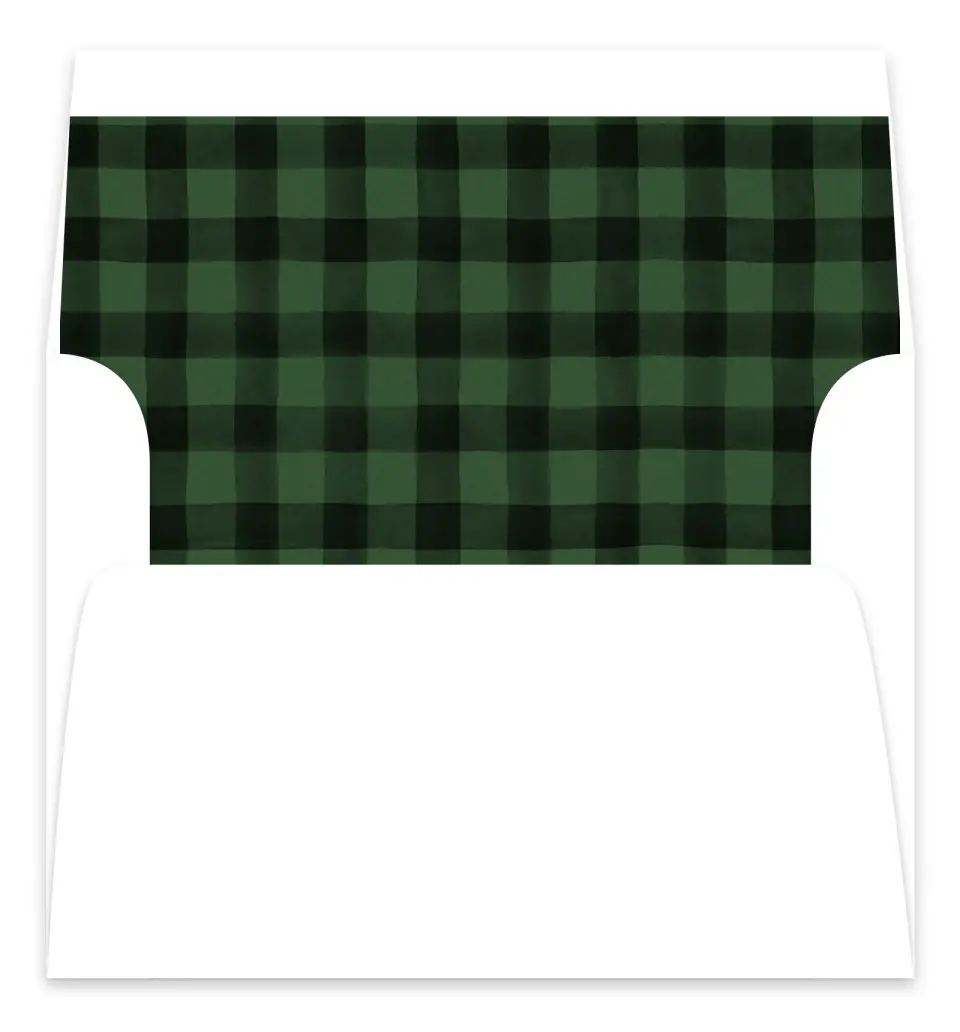 This is a Envelope Liners for 5 x 7 Card Envelope Liner called Big Plaid printed in full color