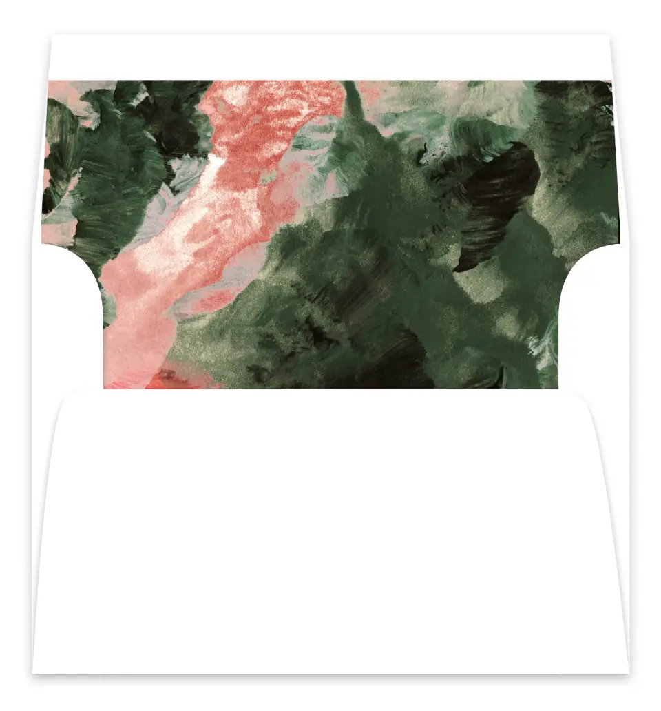 This is a Envelope Liners for 5 x 7 Card Envelope Liner called Painterly Pattern printed in full color