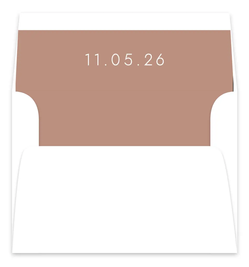 This is a  7.125" x 7" Envelope Liners (ELC) called Stacked Pair printed in full color