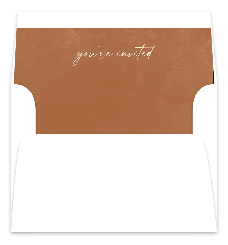 This is a  7.125" x 7" Envelope Liners (ELC) called Sandy Fronds printed in full color