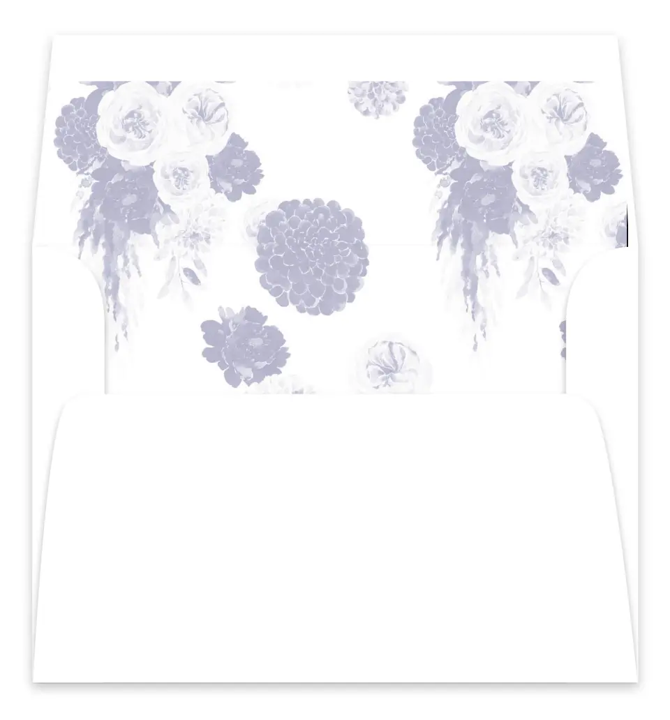 This is a  7.125" x 7" Envelope Liners (ELC) called Sweet Botanical printed in full color