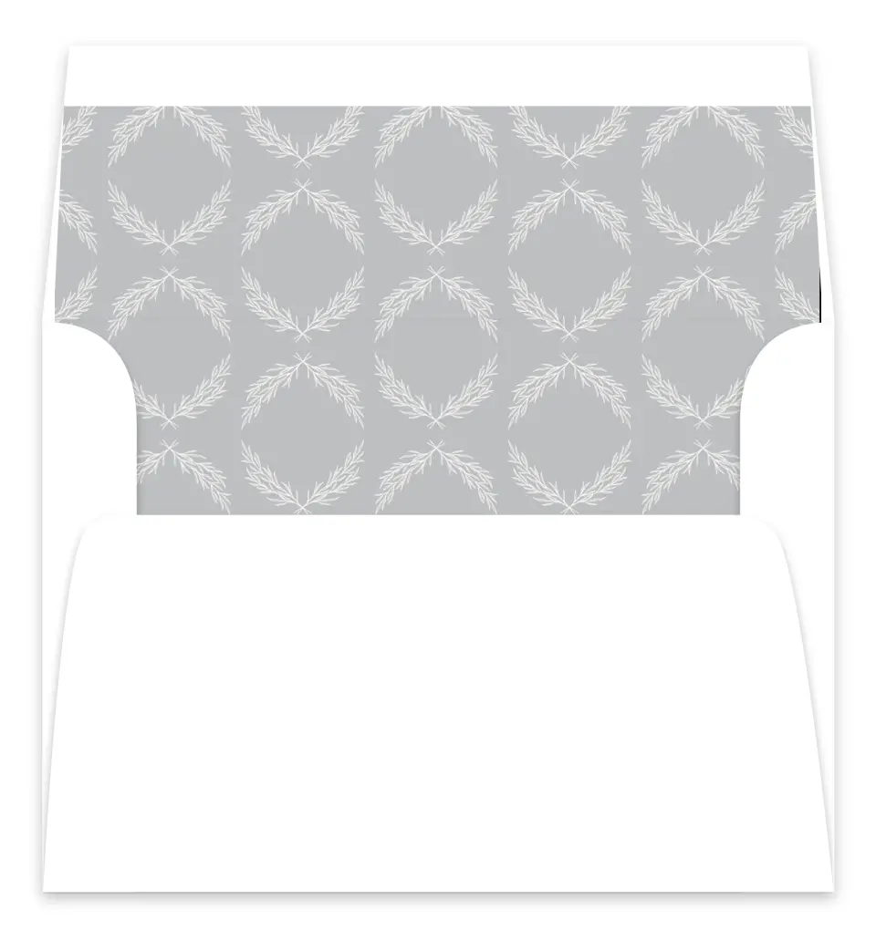 This is a  7.125" x 7" Envelope Liners (ELC) called Soft Sprig printed in full color
