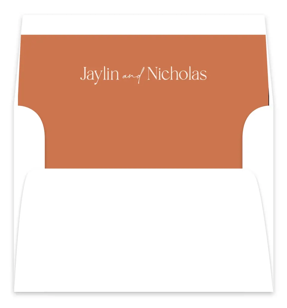 This is a  7.125" x 7" Envelope Liners (ELC) called The Jaylin printed in full color