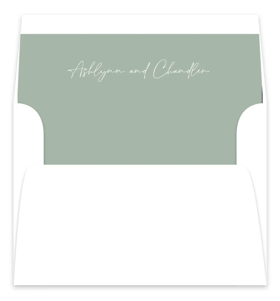 This is a  7.125" x 7" Envelope Liners (ELC) called The Ashlynn printed in full color