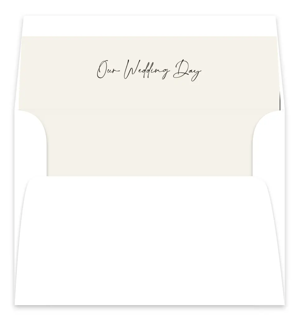 This is a  7.125" x 7" Envelope Liners (ELC) called Noble Names printed in full color