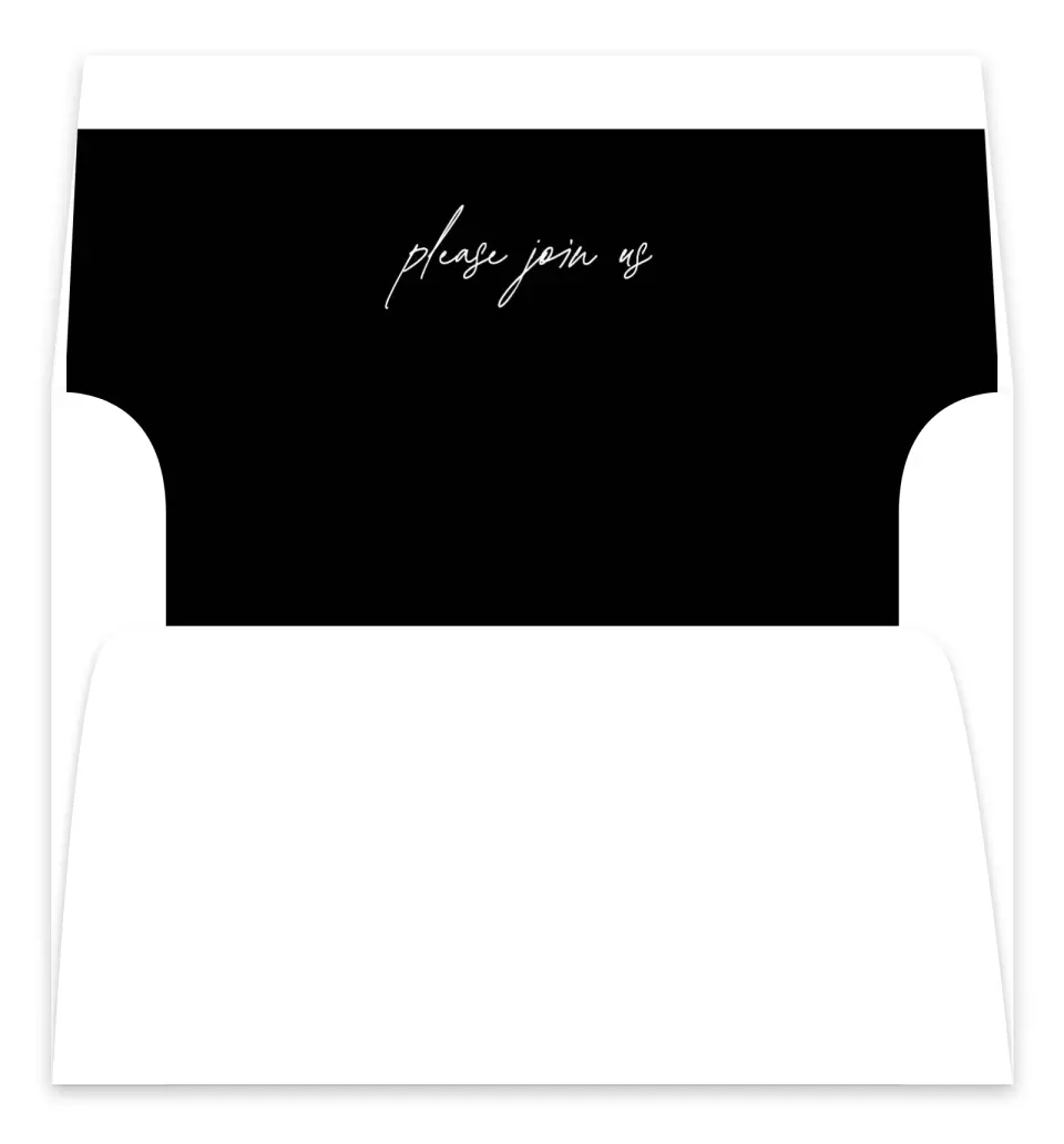 This is a  7.125" x 7" Envelope Liners (ELC) called Dramatic Date printed in full color