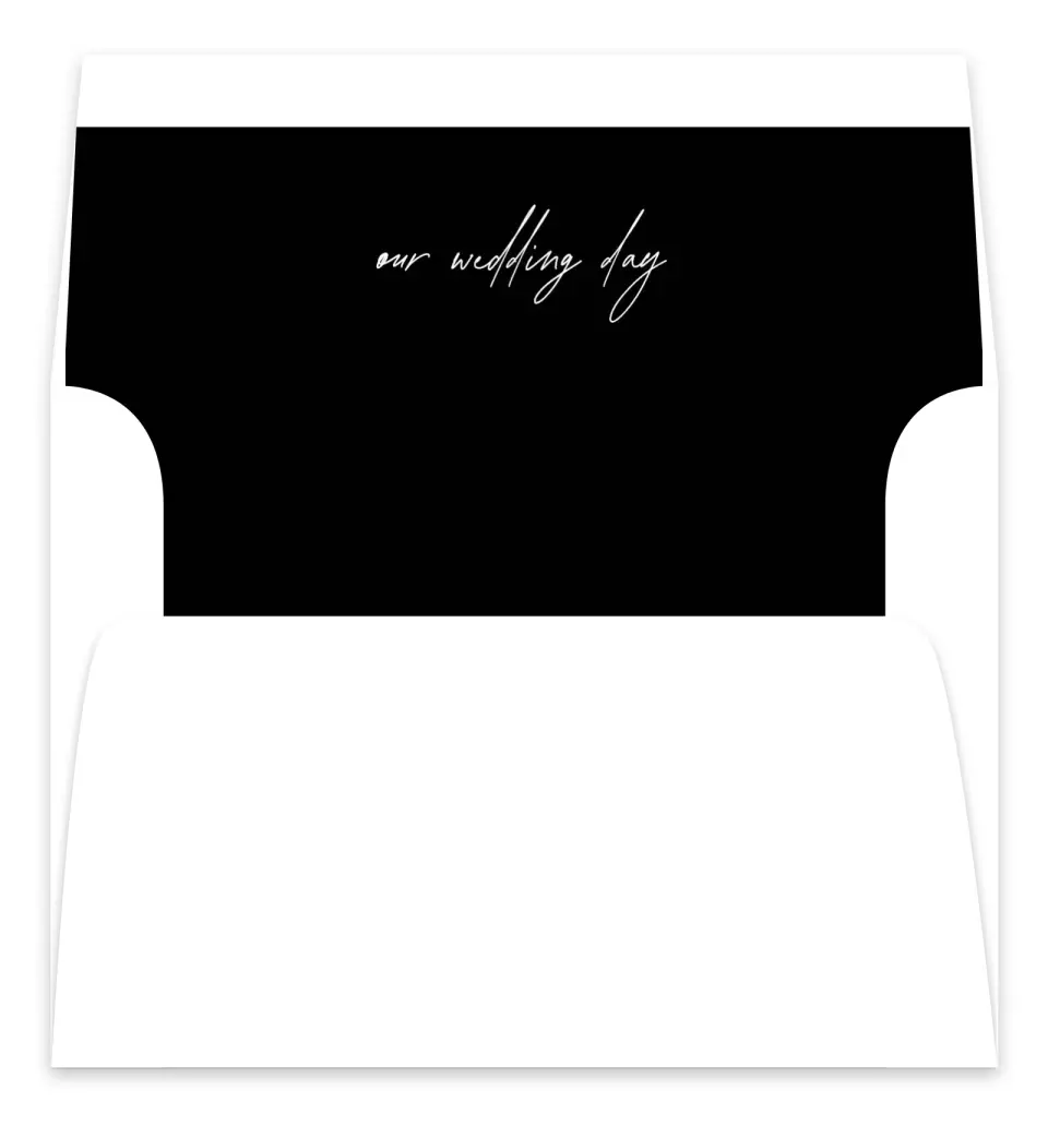 This is a  7.125" x 7" Envelope Liners (ELC) called Simple Signature printed in full color