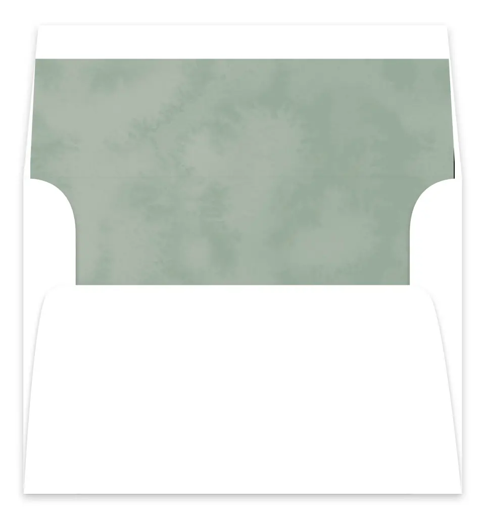 This is a Envelope Liners for 5 x 7 Card Bachelorette Party Accessorie called Botanical Bow printed in full color