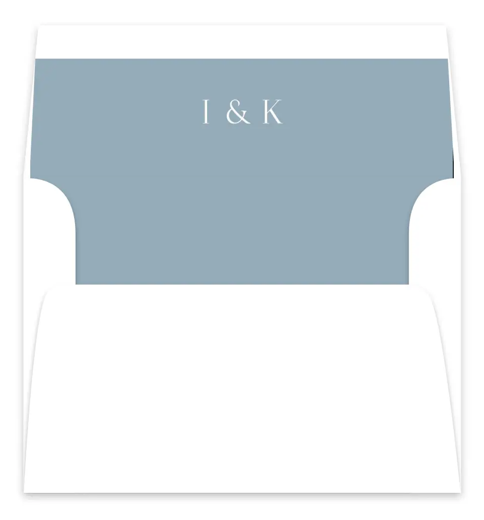 This is a  7.125" x 7" Envelope Liners (ELC) called The Isabella printed in full color