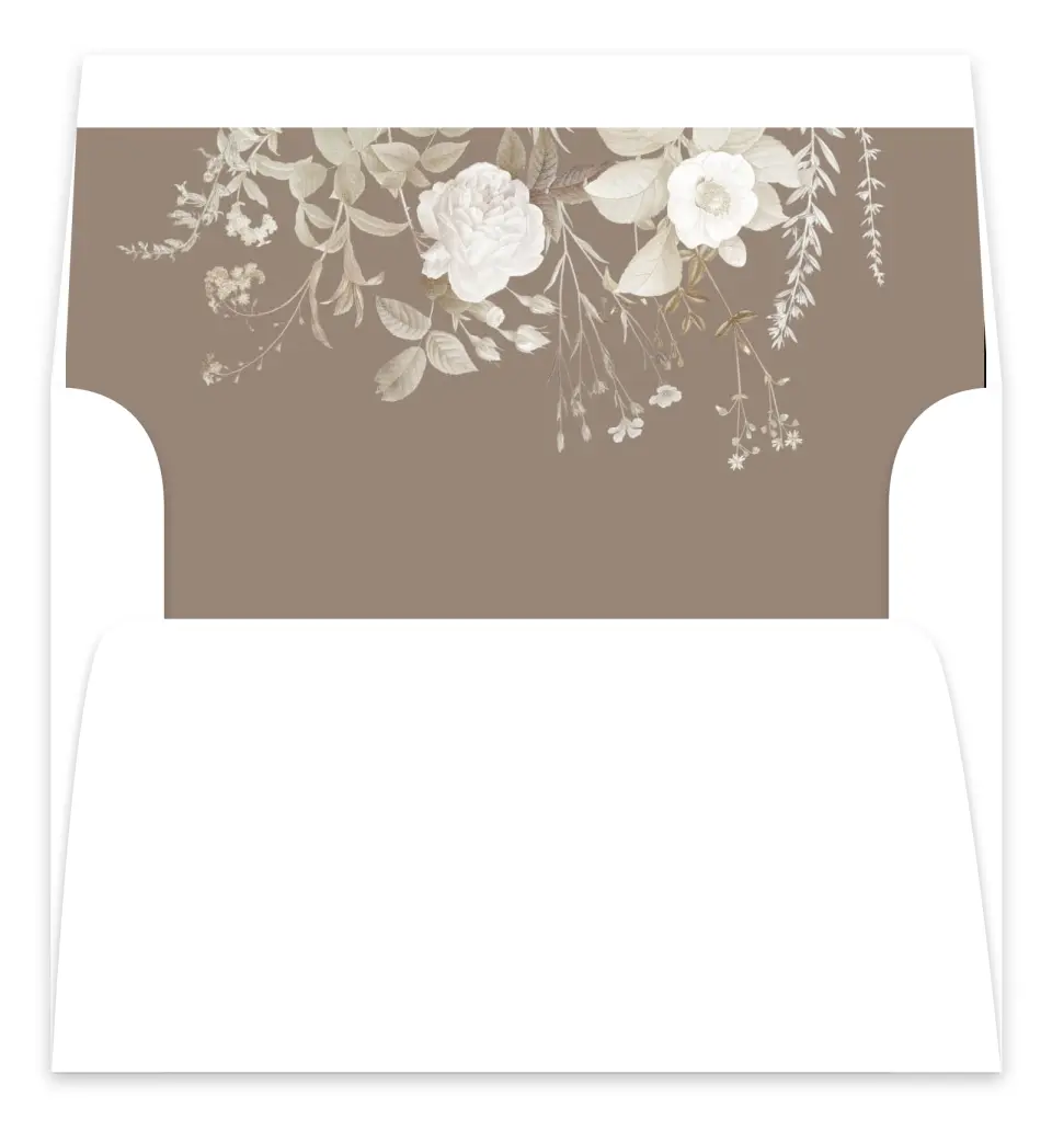 This is a  7.125" x 7" Envelope Liners (ELC) called The Everly printed in full color