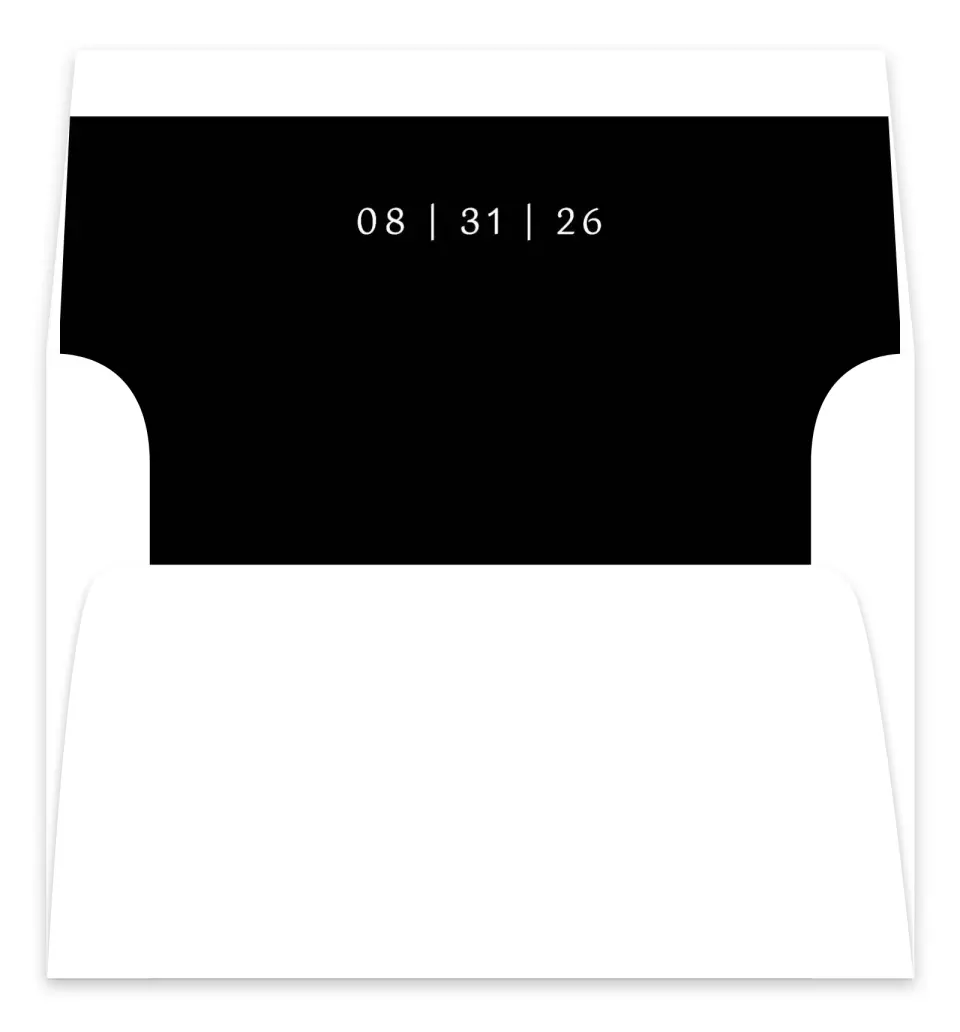 This is a  7.125" x 7" Envelope Liners (ELC) called Scripted Love printed in full color