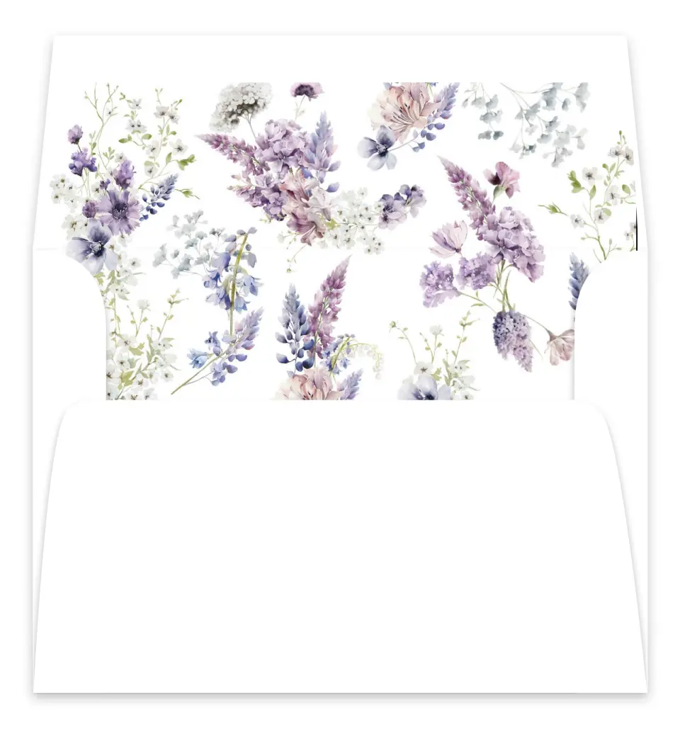 This is a  7.125" x 7" Envelope Liners (ELC) called Euphoric Frame printed in full color
