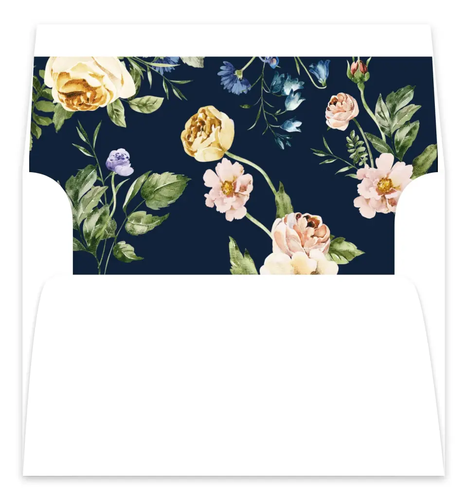 This is a  7.125" x 7" Envelope Liners (ELC) called The Natalie printed in full color