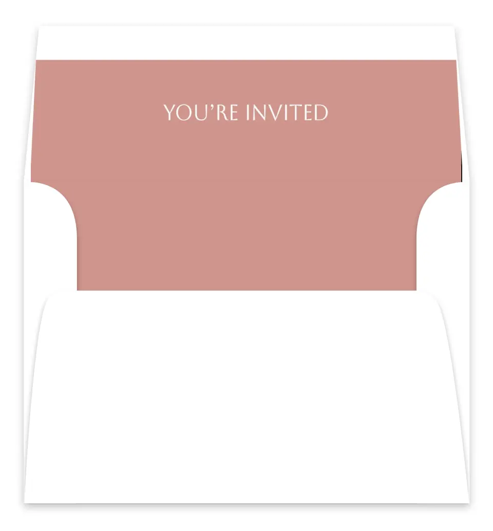 This is a  7.125" x 7" Envelope Liners (ELC) called Mauvelous printed in full color