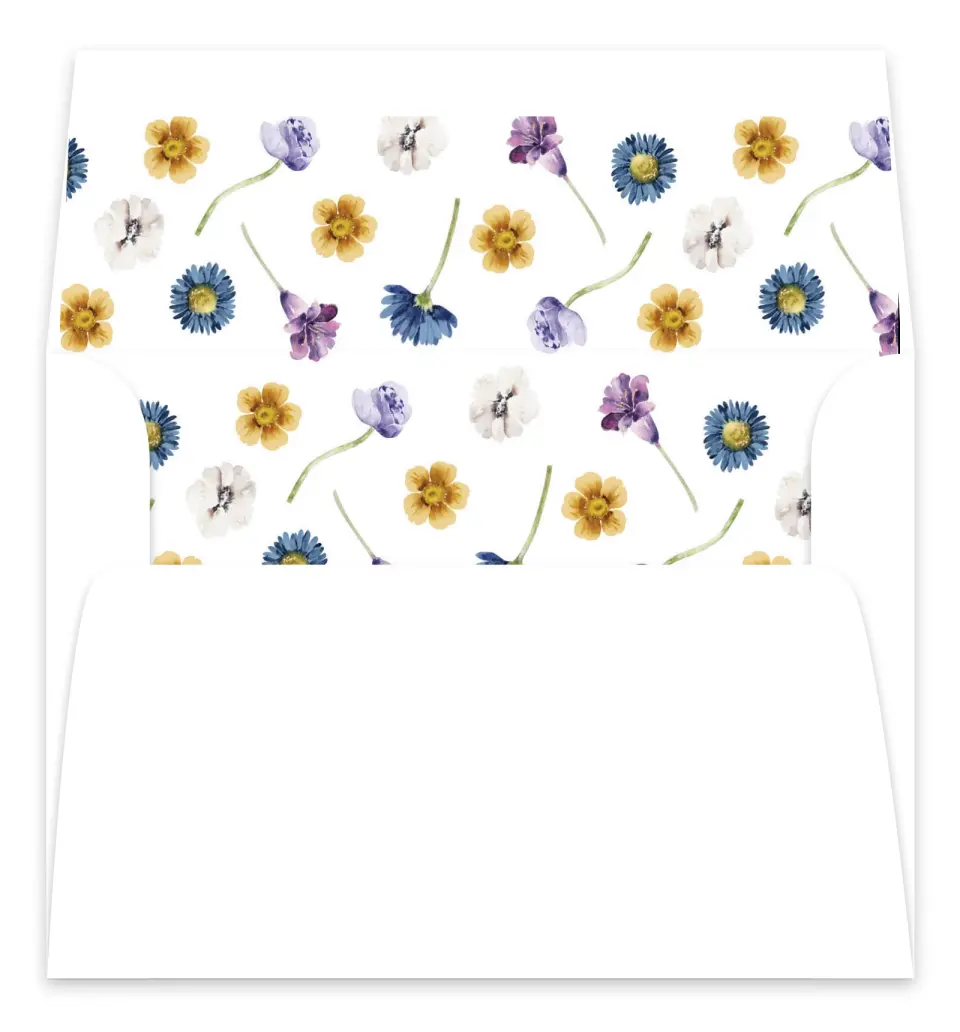 This is a  7.125" x 7" Envelope Liners (ELC) called Wildest Dream printed in full color