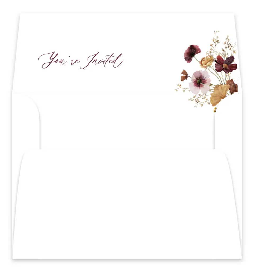 This is a  7.125" x 7" Envelope Liners (ELC) called Harvest Meadows printed in full color