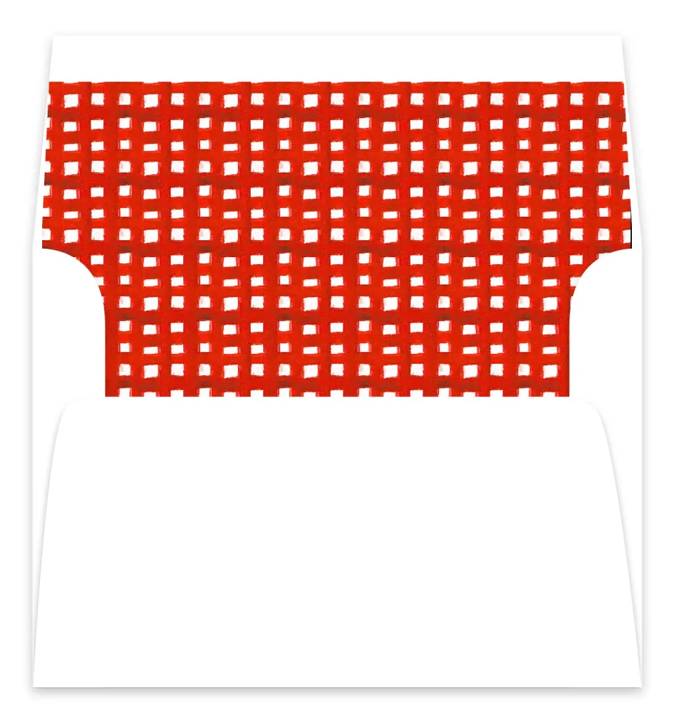 This is a Envelope Liners for 5 x 7 Card Envelope Liners for 5 x 7 Christmas Card called Holly Delight printed in full color