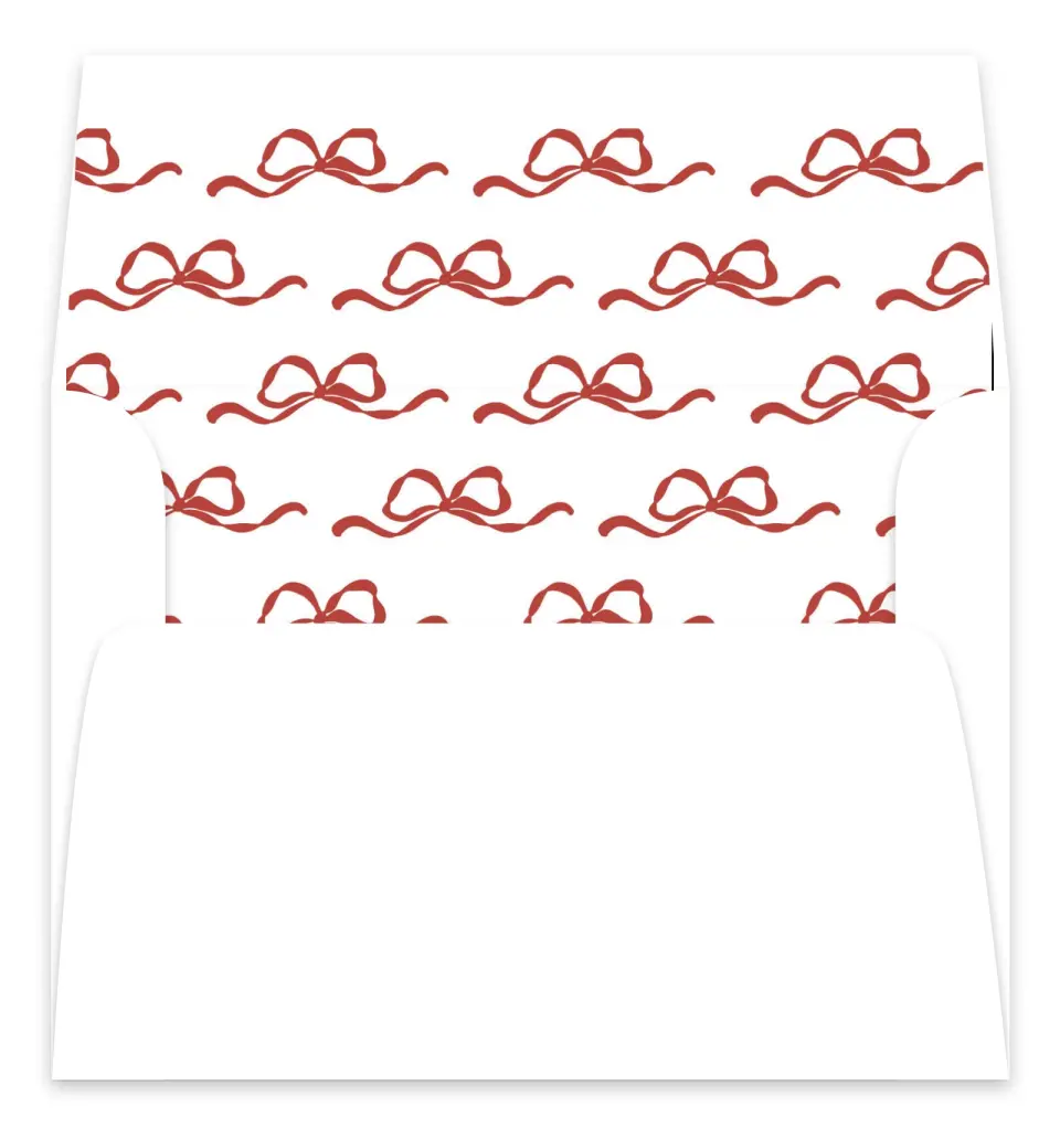 This is a Envelope Liners for 5 x 7 Card Envelope Liners for 5 x 7 Christmas Card called Holly & Mistletoe Magic printed in full color