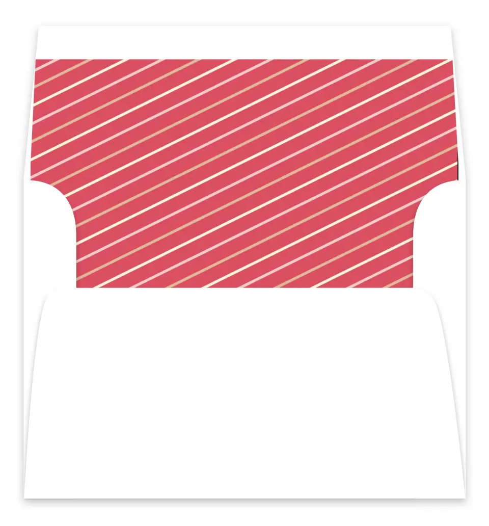 This is a Envelope Liners for 5 x 7 Card Envelope Liners for 5 x 7 Christmas Card called Bright Spirits printed in full color