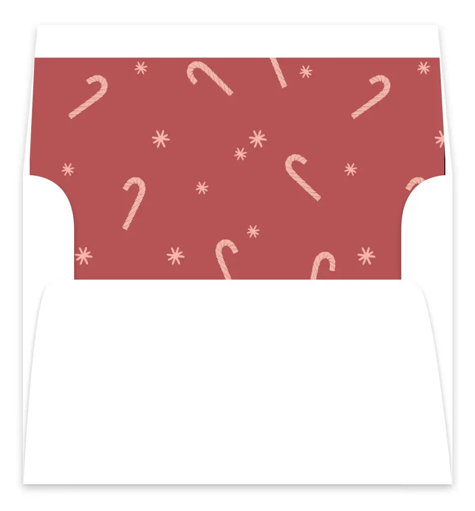 This is a Envelope Liners for 5 x 7 Card Envelope Liners for 5 x 7 Christmas Card called Most Wonderful printed in full color