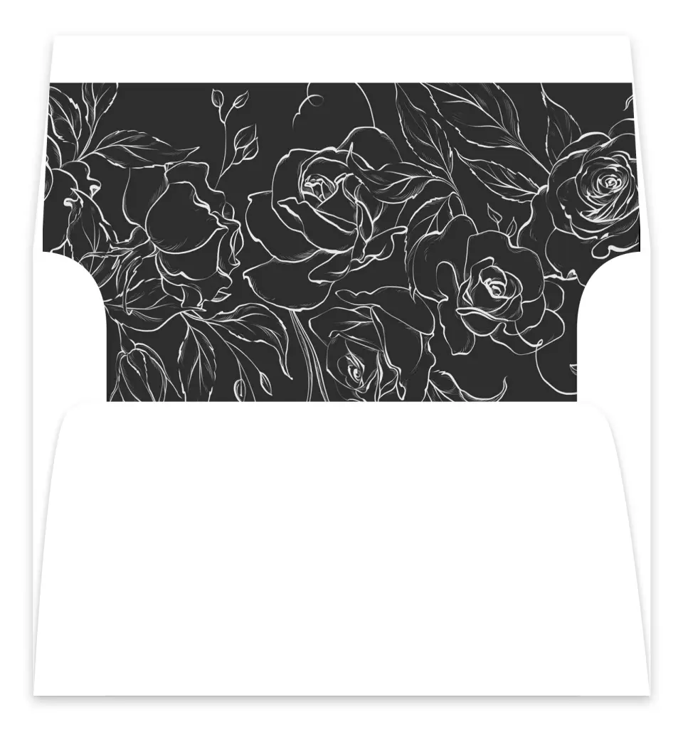 This is a  7.125" x 7" Envelope Liners (ELC) called The Anabelle printed in full color
