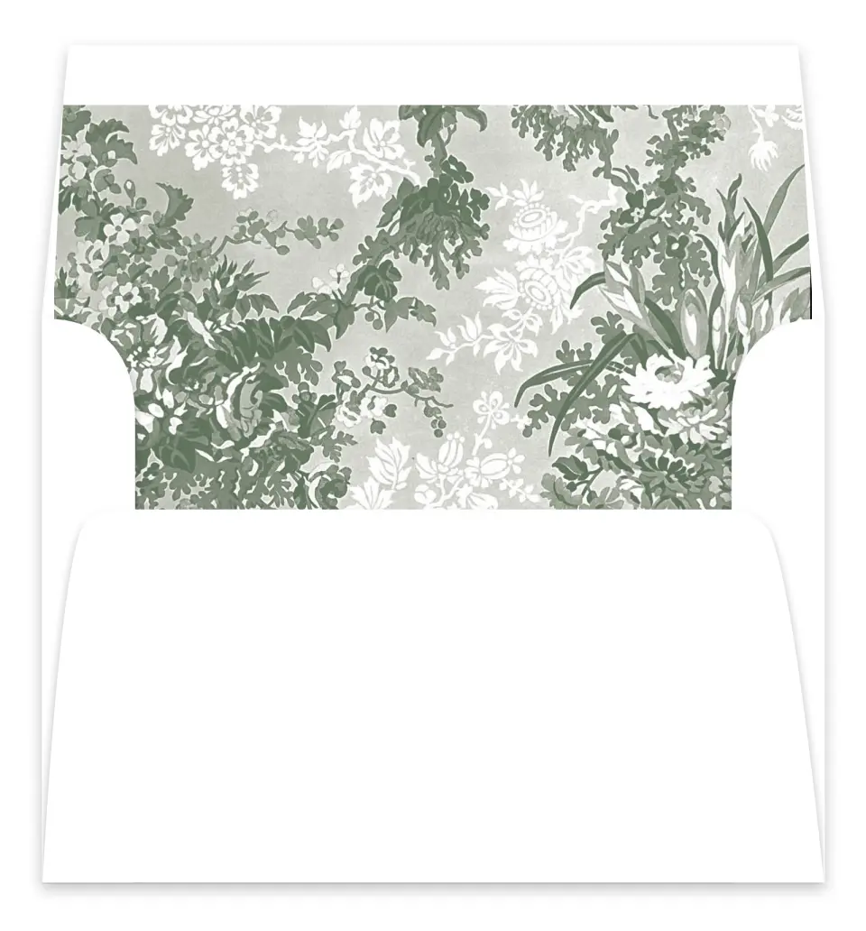 This is a  7.125" x 7" Envelope Liners (ELC) called Elegant Frame printed in full color