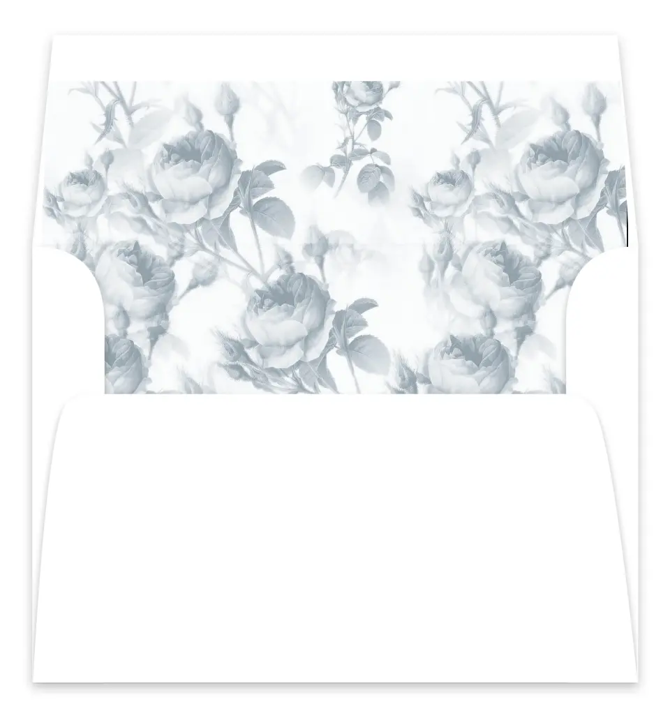 This is a  7.125" x 7" Envelope Liners (ELC) called Flowering Frame printed in full color