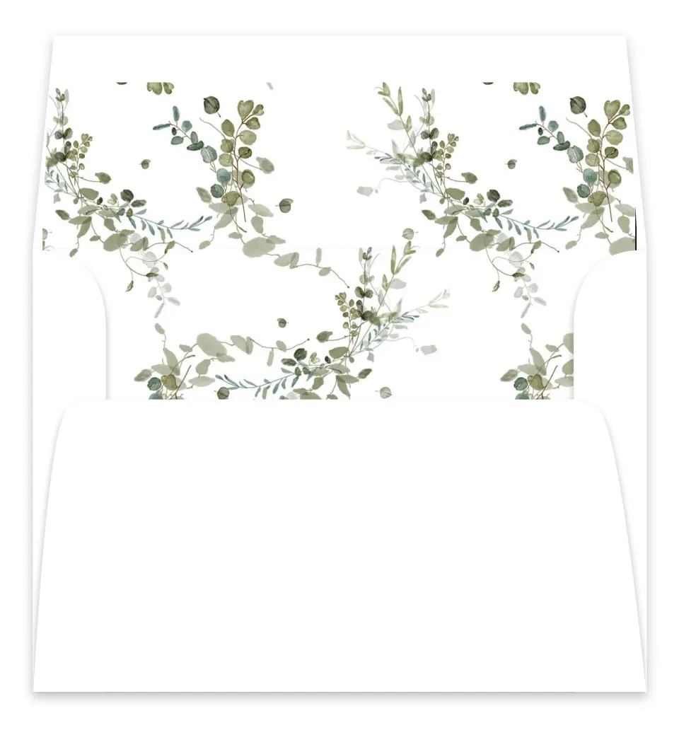 This is a  7.125" x 7" Envelope Liners (ELC) called The Hailey printed in full color