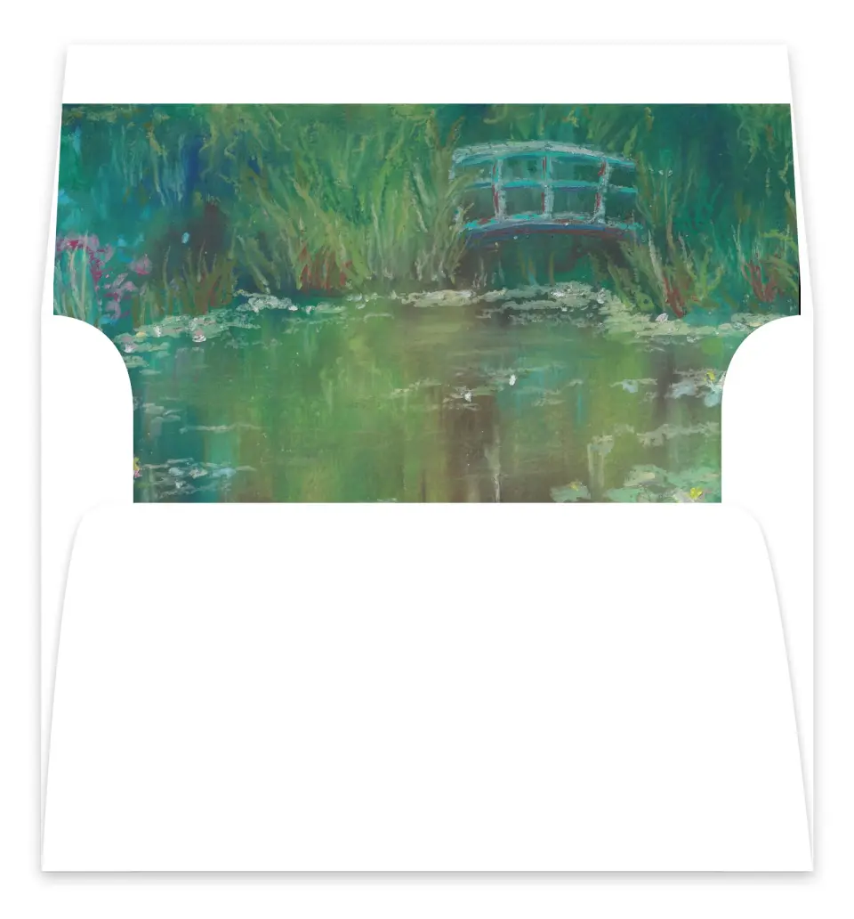 This is a  7.125" x 7" Envelope Liners (ELC) called Bridge To Love printed in full color