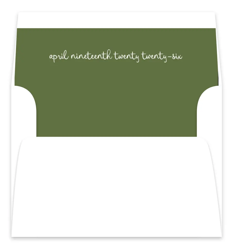 This is a  7.125" x 7" Envelope Liners (ELC) called Sweet Woodland printed in full color