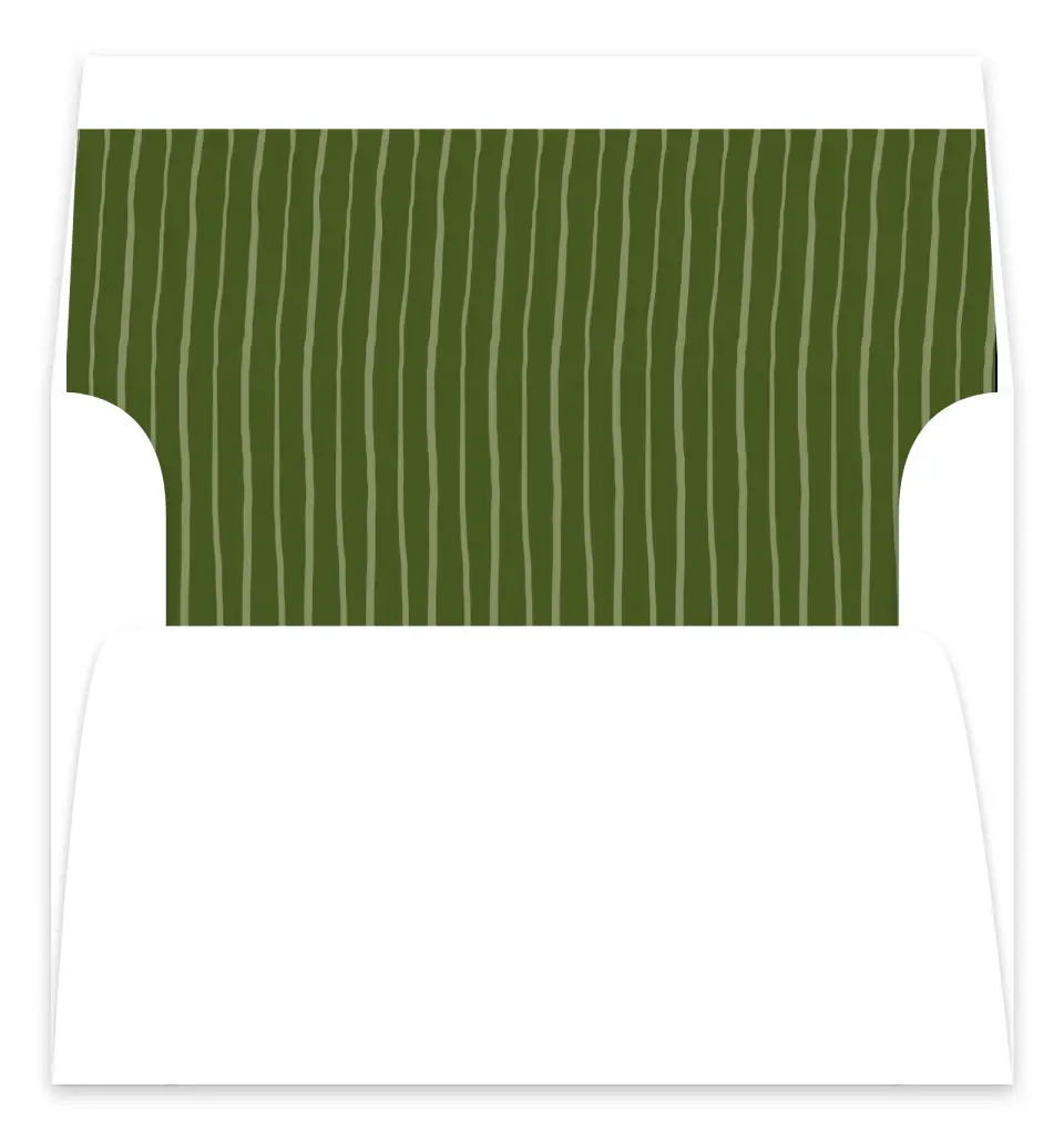 This is a  7.125" x 7" Envelope Liners (ELC) called Evergreen Elegance printed in full color