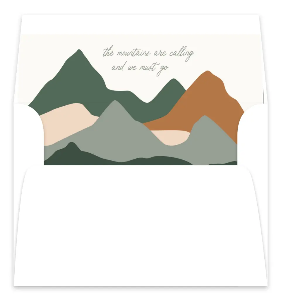 This is a  7.125" x 7" Envelope Liners (ELC) called Elevated Adventures printed in full color