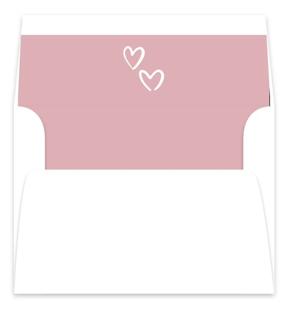 This is a Envelope Liners for 5 x 7 Card Bachelorette Party Accessorie called Going to the Chapel printed in full color