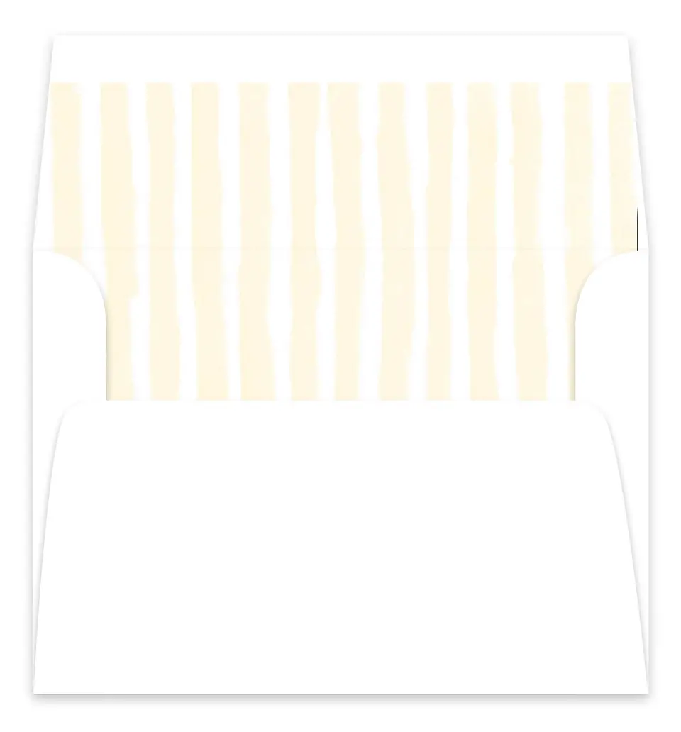 This is a Envelope Liners for 5 x 7 Card Bachelorette Party Accessorie called Ciao Baby printed in full color