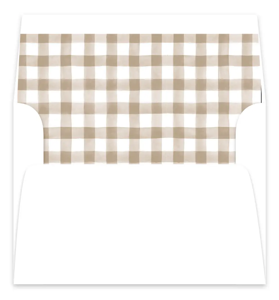 This is a Envelope Liners for 5 x 7 Card Bachelorette Party Accessorie called Woodland Wonder printed in full color