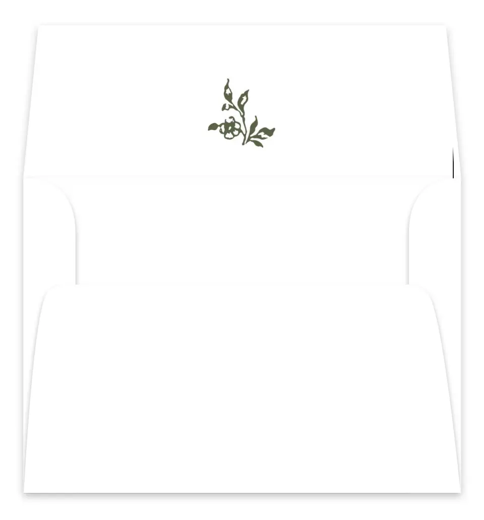 This is a Envelope Liners for 5 x 7 Card Envelope Liners for 5 x 7 Christmas Card called Wedded Wishes printed in full color