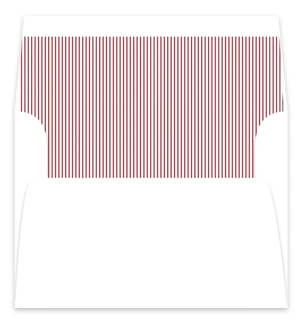 This is a Envelope Liners for 5 x 7 Card Envelope Liners for 5 x 7 Christmas Card called Merry and Minimal printed in full color